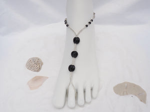 Black coin Barefoot Jewels