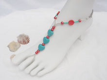 Load image into Gallery viewer, Turquoise Hearts Barefoot Jewels