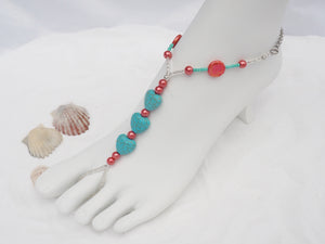 Turquoise Hearts Barefoot Jewels