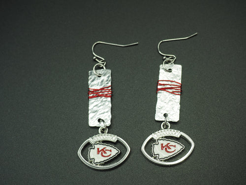 NFL Football KC earrings