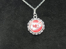 Load image into Gallery viewer, Filagree NFL KC Team necklace